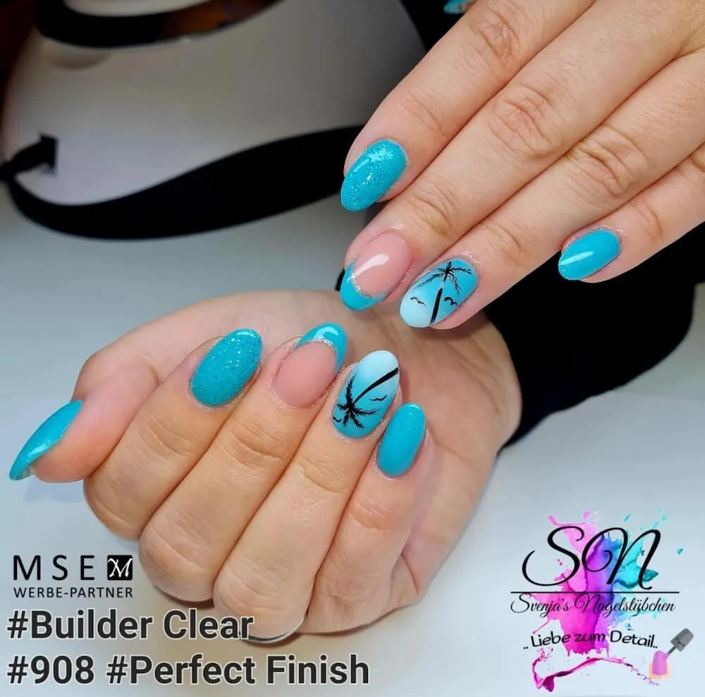 #908 Premium-PURE Color Gel 5ml Blaugruen - MSE - The Beauty Company