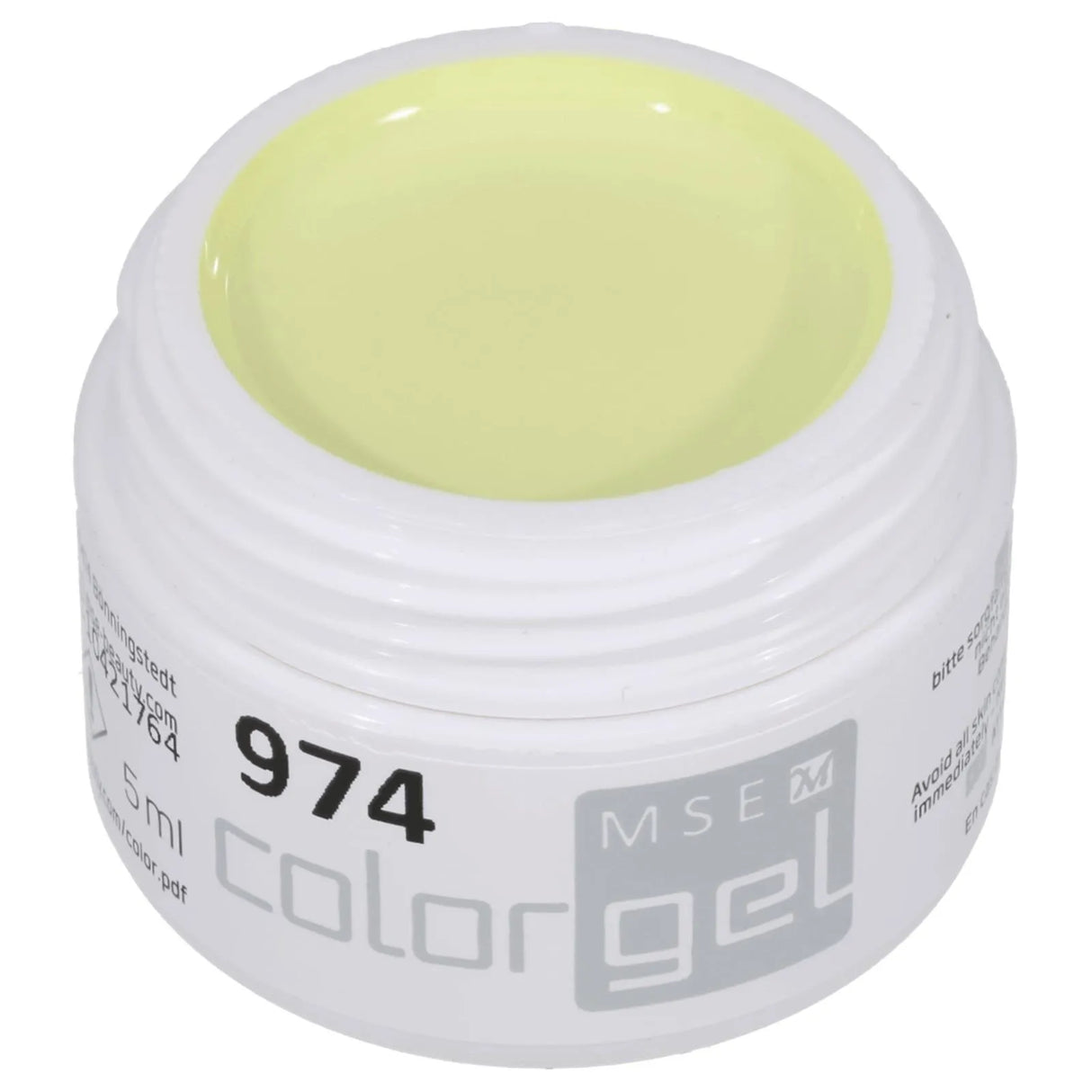 #974 EFFEKT Farbgel 5ml Gelb - MSE - The Beauty Company