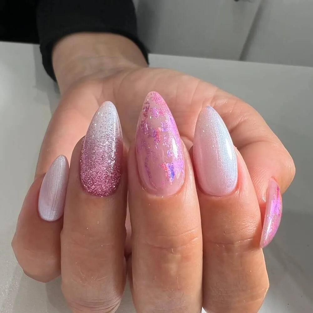 #P-18 Mother of Pearl EFFEKT Color Gel 5ml Rosa - MSE - The Beauty Company