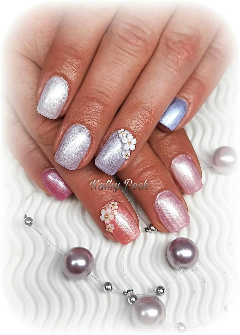 #P-25 Mother of Pearl EFFEKT Color Gel 5ml Rosa - MSE - The Beauty Company