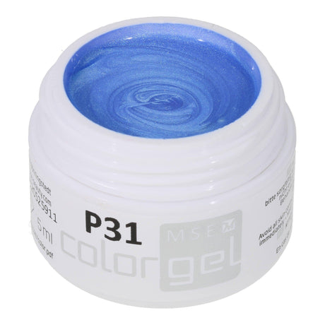 #P-31 Mother of Pearl EFFEKT Color Gel 5ml Blau - MSE - The Beauty Company