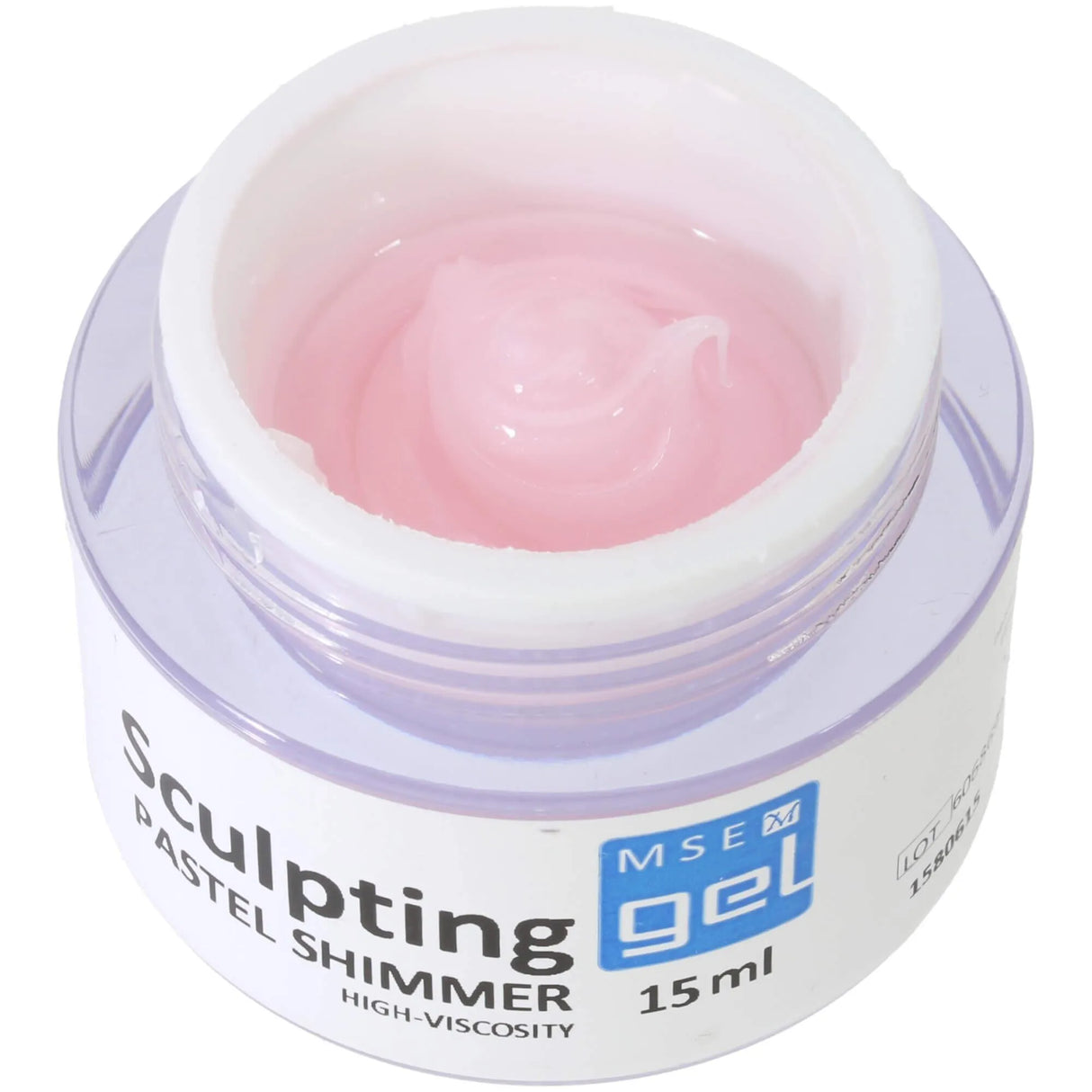 MSE Gel 806: Schablonen Gel pastell shimmer hochviskose / Sculpting pastel shimmer high-viscosity 15ml - MSE - The Beauty Company