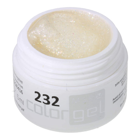 #232 Premium-GLITTER Color Gel 5ml Regenbogen-Glittergel - MSE - The Beauty Company