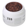#233 Premium-GLITTER Color Gel 5ml Kupferrotes Glittergel - MSE - The Beauty Company