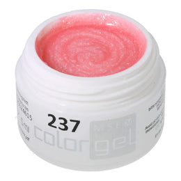 #237 Premium-GLITTER Color Gel 5ml Helles Rosa mit Regenbogeneffekt