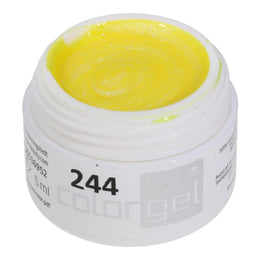 #244 Premium-EFFEKT Color Gel 5ml Transparentes Gelb mit blau-lilafarbenem Schimmer