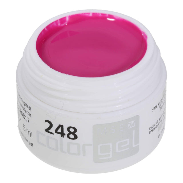 #248 Premium-PURE Color Gel 5ml Halbtransparentes kräftiges Pink - MSE - The Beauty Company