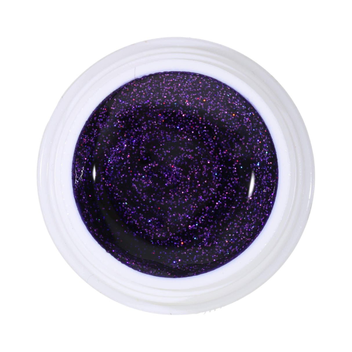 #258 Premium-GLITTER Color Gel 5ml Blau mit violettrotem Glitter - MSE - The Beauty Company