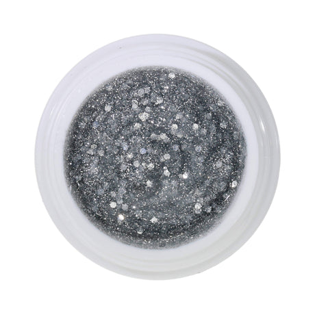 # 222 Premium-GLITTER Color Gel 5ml Classic silver glitter gel dominated by coarse glitter particles