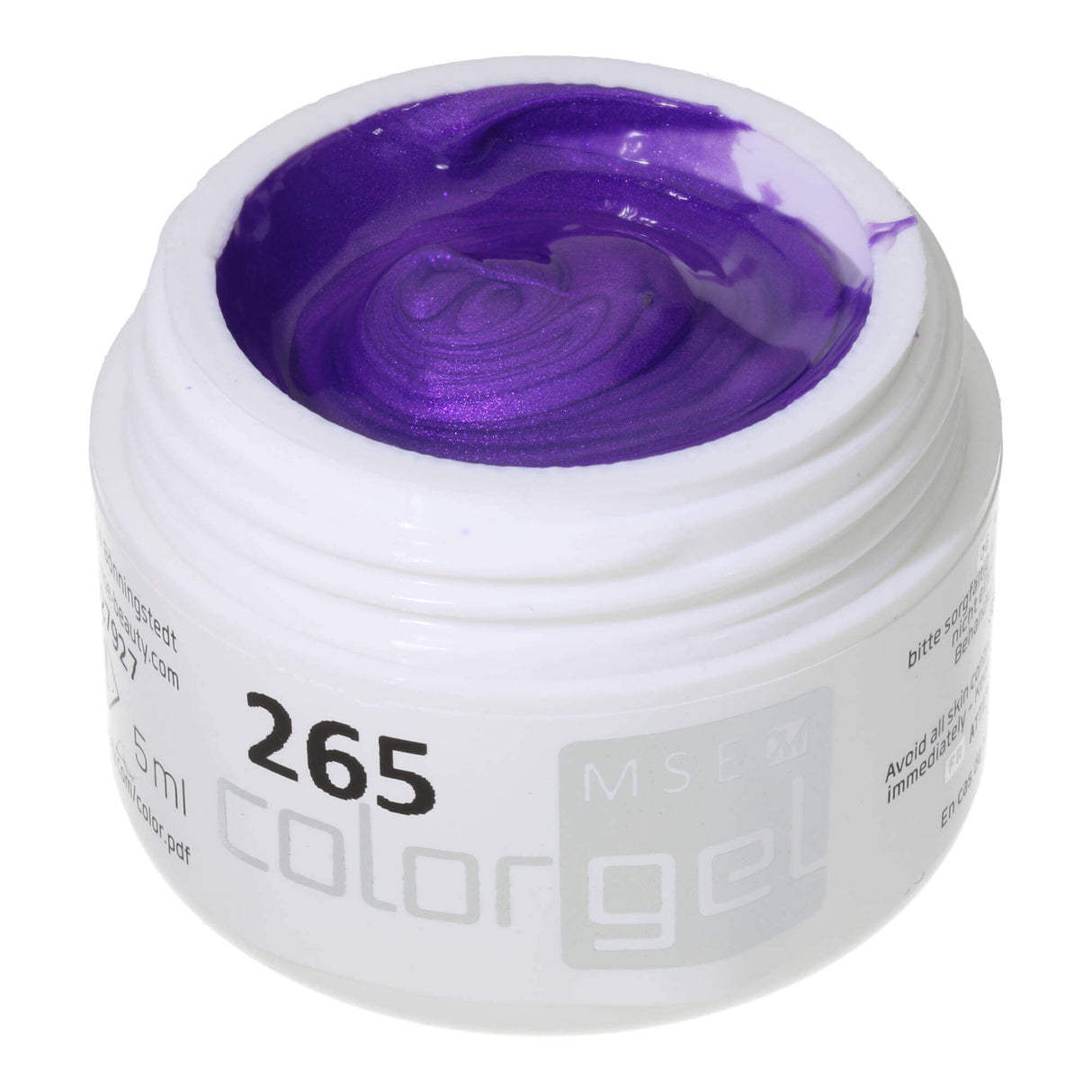 #265 Premium-EFFEKT Color Gel 5ml Leuchtendes Violett mit Rose-Schimmer