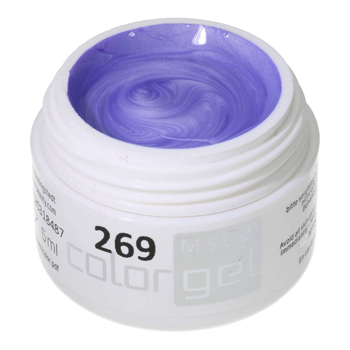 #269 Premium-EFFEKT Color Gel 5ml Blasses Violett-Blau mit ausgeprägtem Silberschimmereffekt