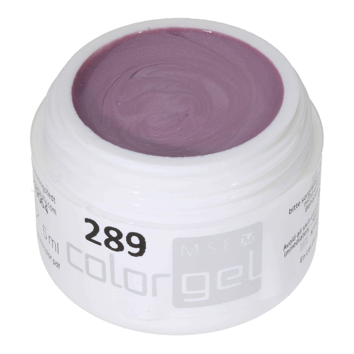 #289 Premium EFFECT Color Gel 5ml Gris-rose délicat avec un chatoiement subtil