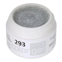 #293 Premium-GLITTER Color Gel 5ml Hochzeitsglitter Weiss + Silber Holo