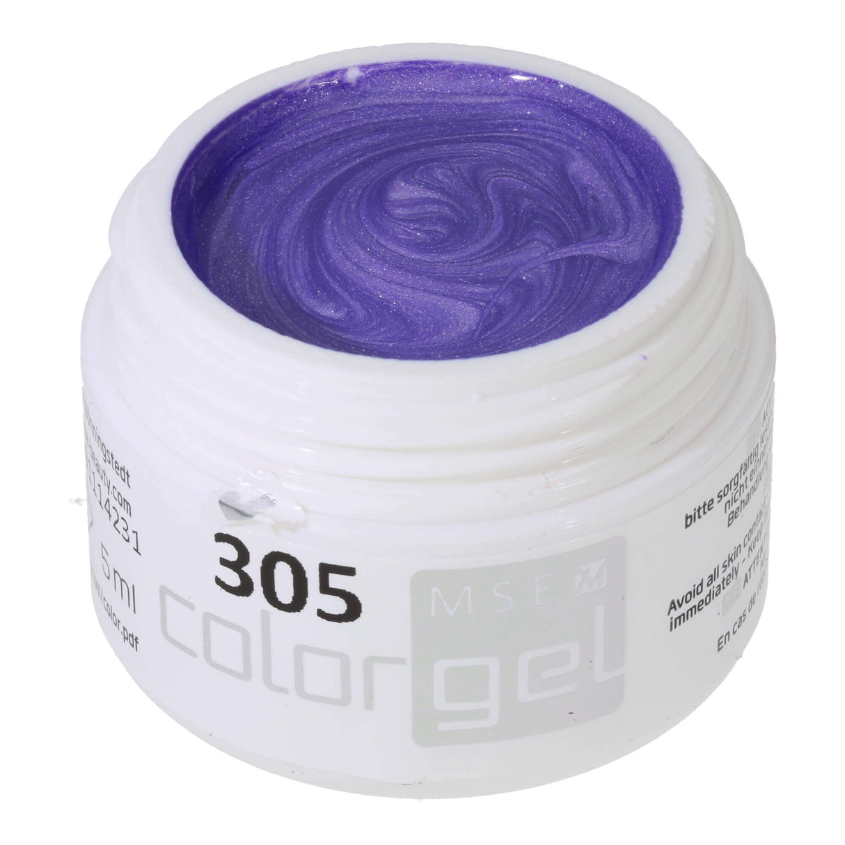 #305 Premium-EFFEKT Color Gel 5ml Màu hoa cà hơi xanh với hiệu ứng màu xanh bạc