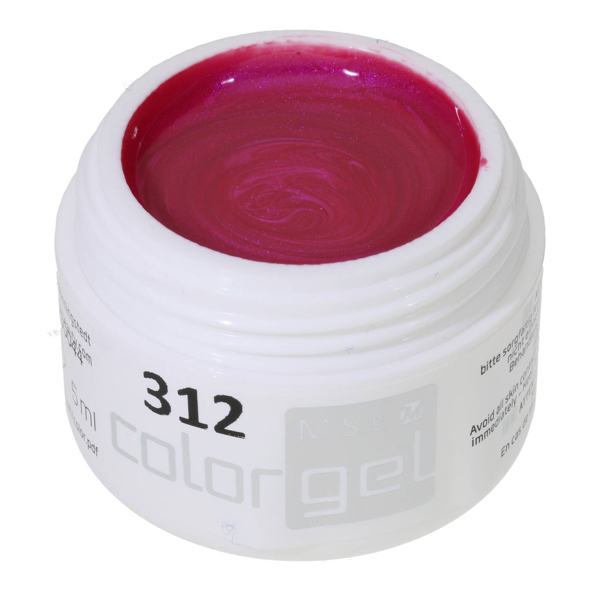#312 Premium-EFFEKT Color Gel 5ml Intensives Fuchsiapink mit Perlglanz