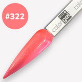 # 322 Premium EFFECT Color Gel 5ml Màu đỏ nhạt với các hạt bạc mịn
