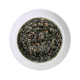 # 326 Premium-GLITTER Color Gel 5ml Clear gel with a mixture of silver, copper and black glitter with iridescent accents
