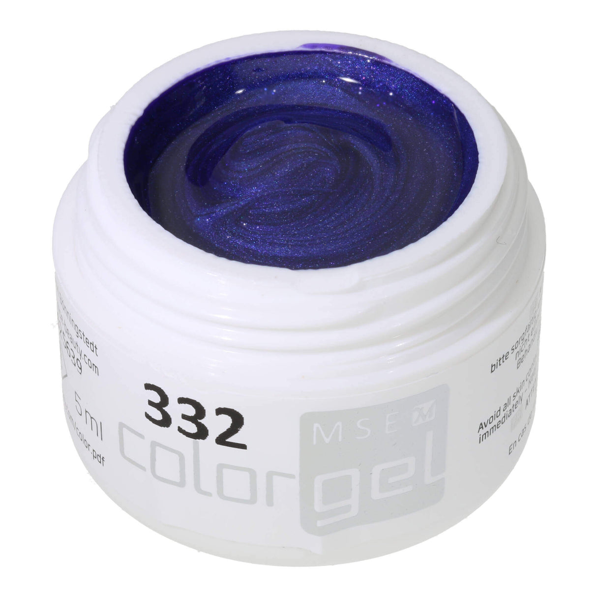 #332 Premium-EFFEKT Color Gel 5ml Bleu foncé et lumineux avec un effet chatoyant