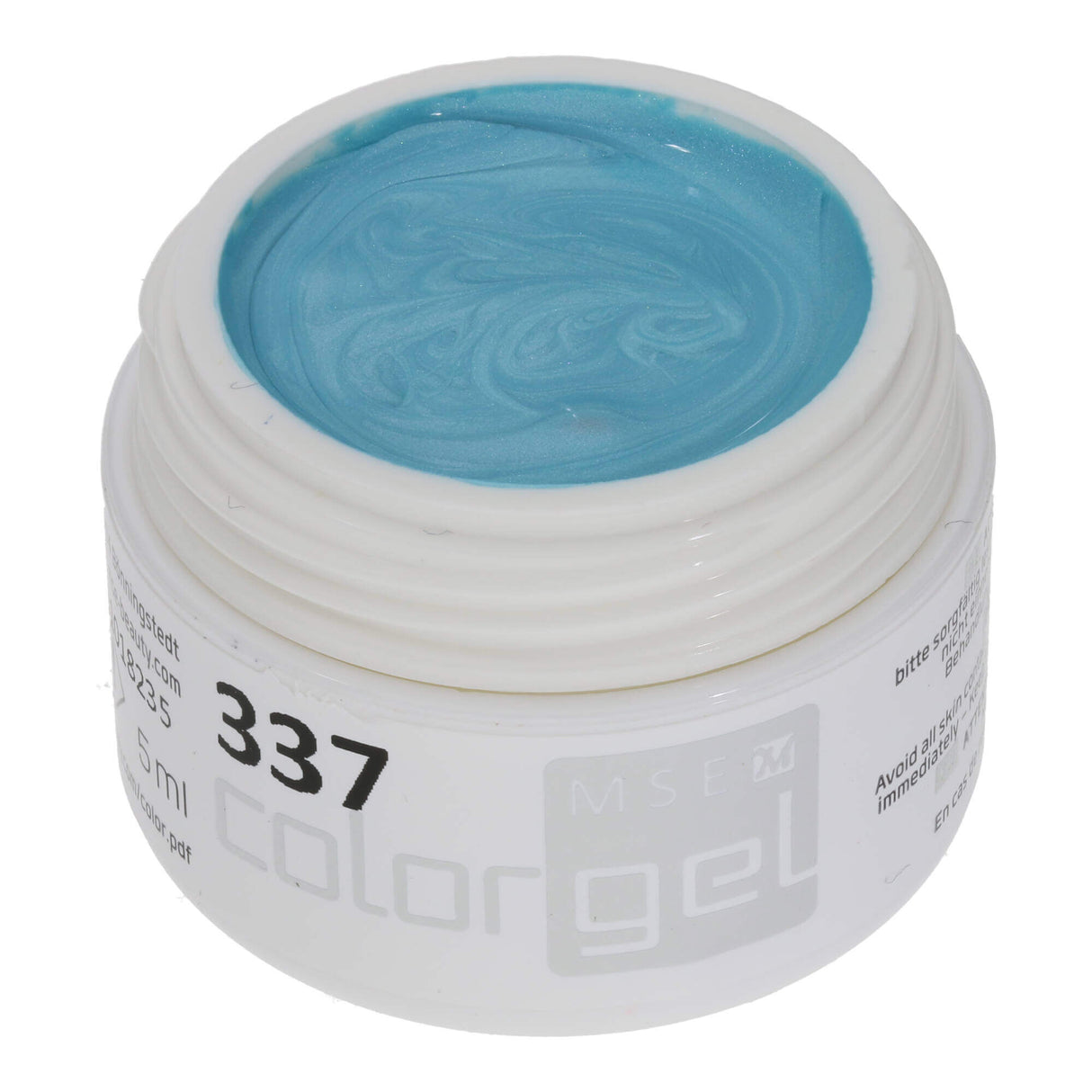 #337 Premium-EFFEKT Color Gel 5ml Helles Türkis mit zartem Perlglanz