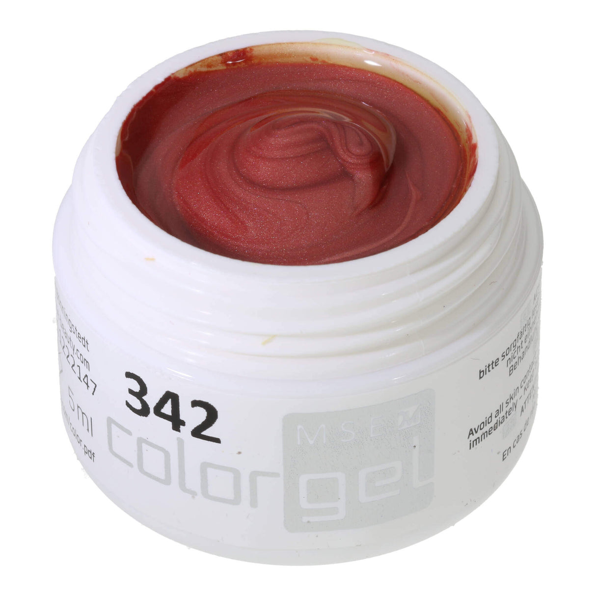 # 342 Premium-EFFEKT Color Gel 5ml Màu be-đỏ lung linh
