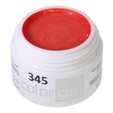 #345 Premium-EFFEKT Color Gel 5ml Leuchtendes Orangerot mit dezentem Silbereffekt