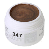 # 347 Premium-EFFEKT Color Gel 5ml brun nougat aux reflets dorés