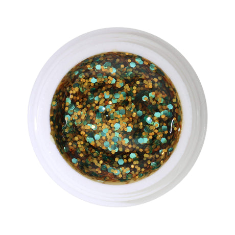 # 351 Premium-GLITTER Color Gel 5ml Mixture of orange and turquoise glitter