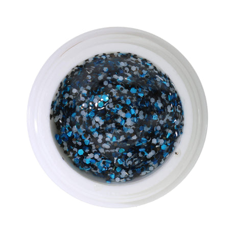 # 374 Premium GLITTER Color Gel 5ml polkadot glitter gel in white, black and blue