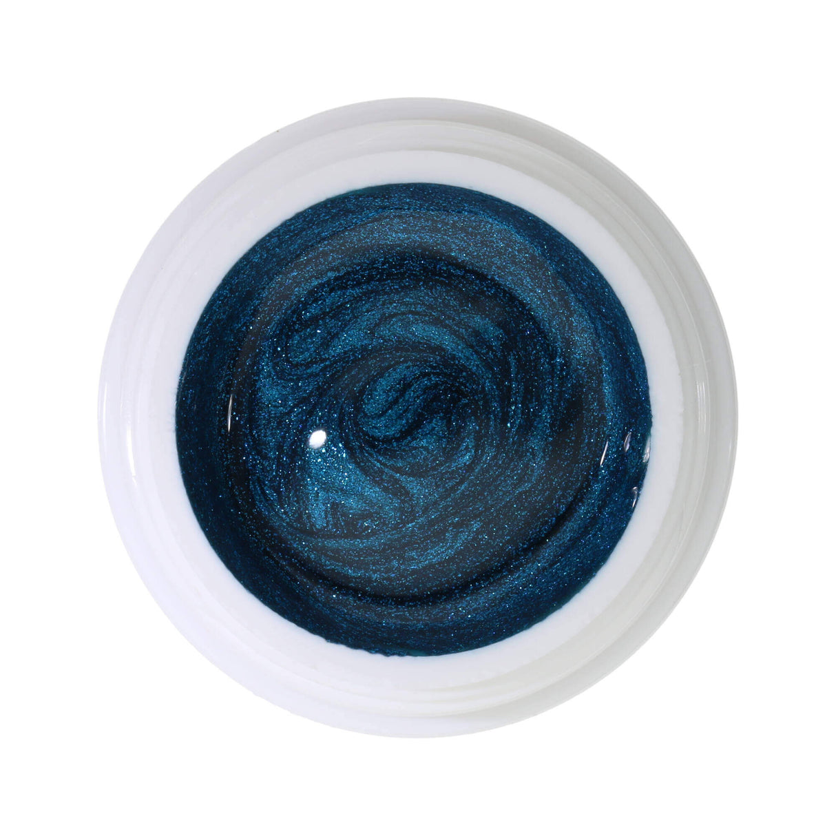 #378 Premium-EFFEKT Color Gel 5ml Dunkles Blaugrün mit türkisem Glitter