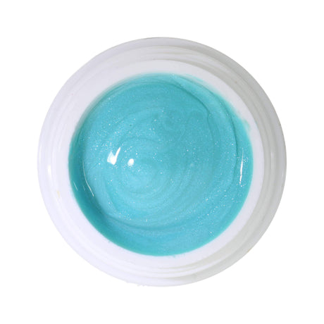 # 379 Premium EFFECT Color Gel 5ml mint green with turquoise glitter