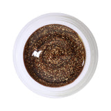 # 384 Premium-GLITTER Color Gel 5ml brown with gold-colored glitter