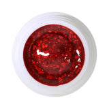 #424 Premium-GLITTER Color Gel 5ml Zart rotes Gel mit rotem Glitter