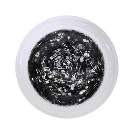 # 426 Premium-GLITTER Color Gel 5ml silver glitter with black threads