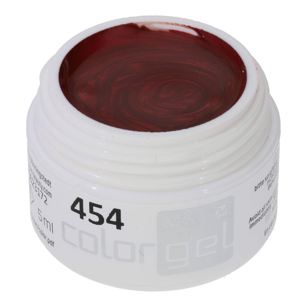 #454 Premium-EFFEKT Color Gel 5ml Ziegelrot mit dezentem Schimmer