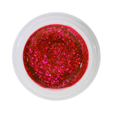 # 456 Premium GLITTER Color Gel 5ml neon pink with coarse silver glitter