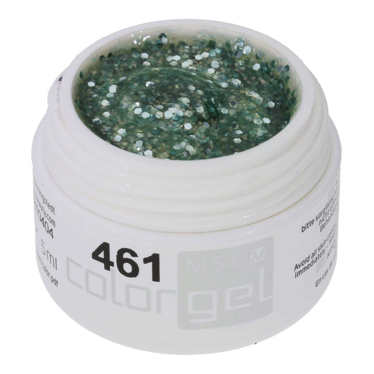 # 461 Premium-GLITTER Color Gel 5ml glitter gel with a lilac-iridescent effect