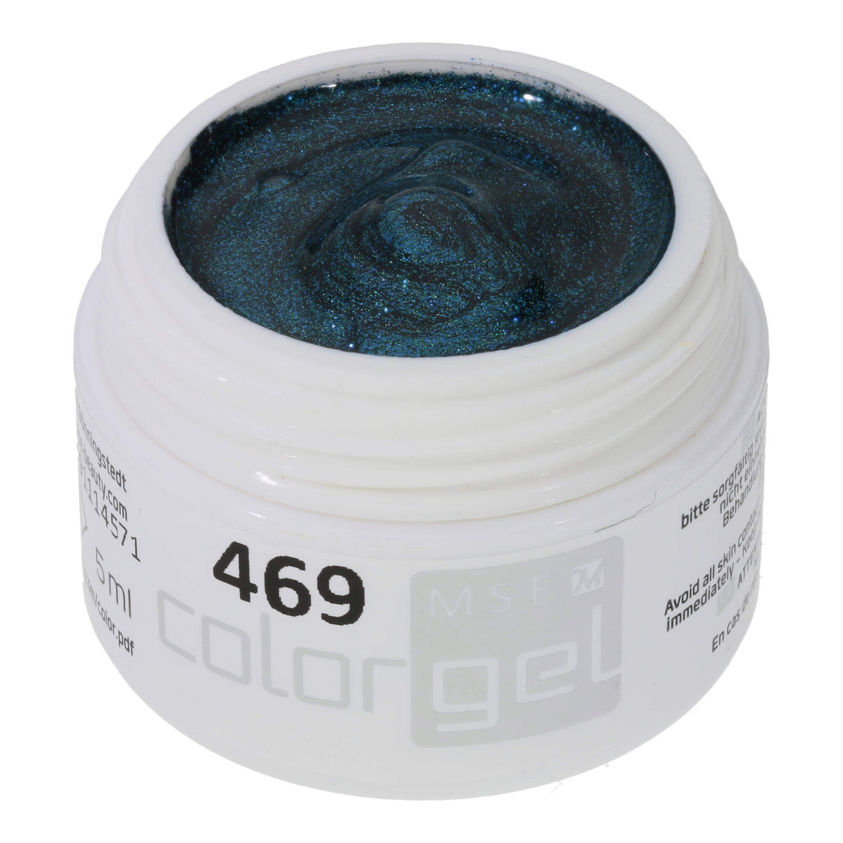 # 469 Premium EFFECT Color Gel 5ml Gel métallisé bleu-vert foncé