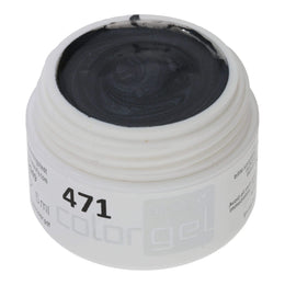 #471 Premium-EFFEKT Color Gel 5ml Schwarzgrau mit dezentem Perlglanz