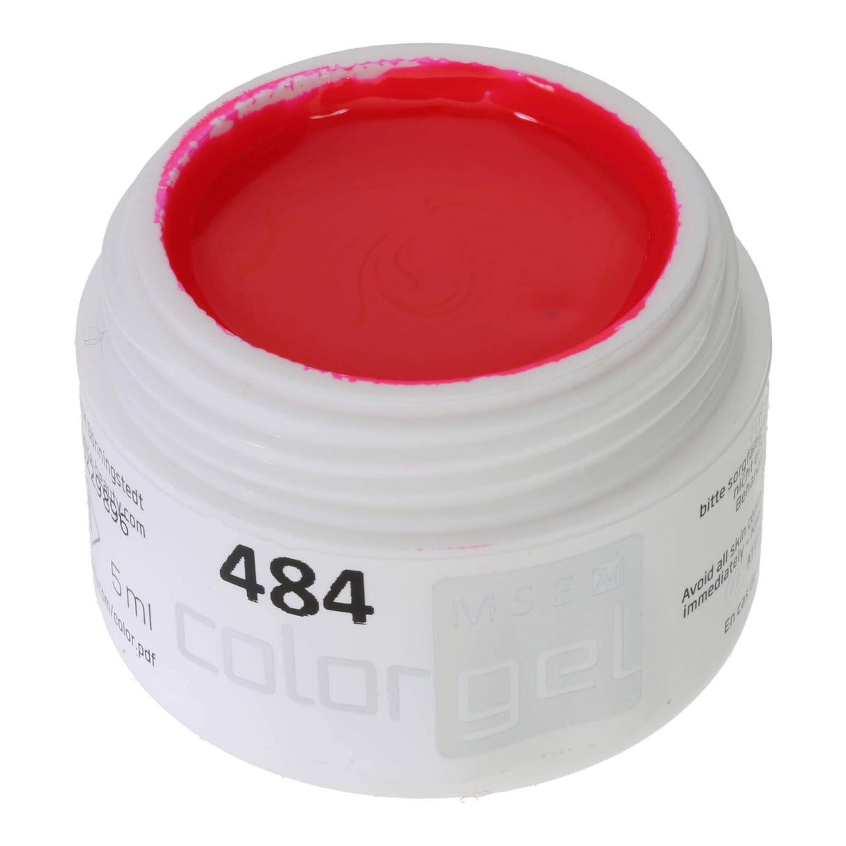 #484 Premium-PURE Color Gel 5ml Neon Hellrot