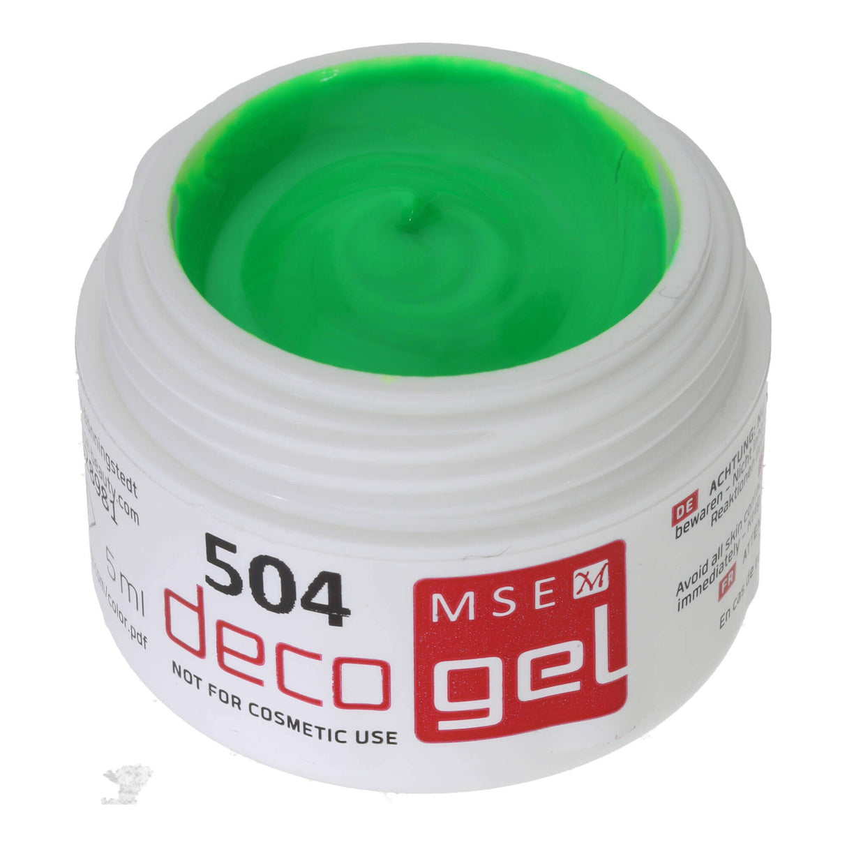 #504 Premium-DEKO Color Gel 5ml Neon Grün NOT FOR COSMETIC USE