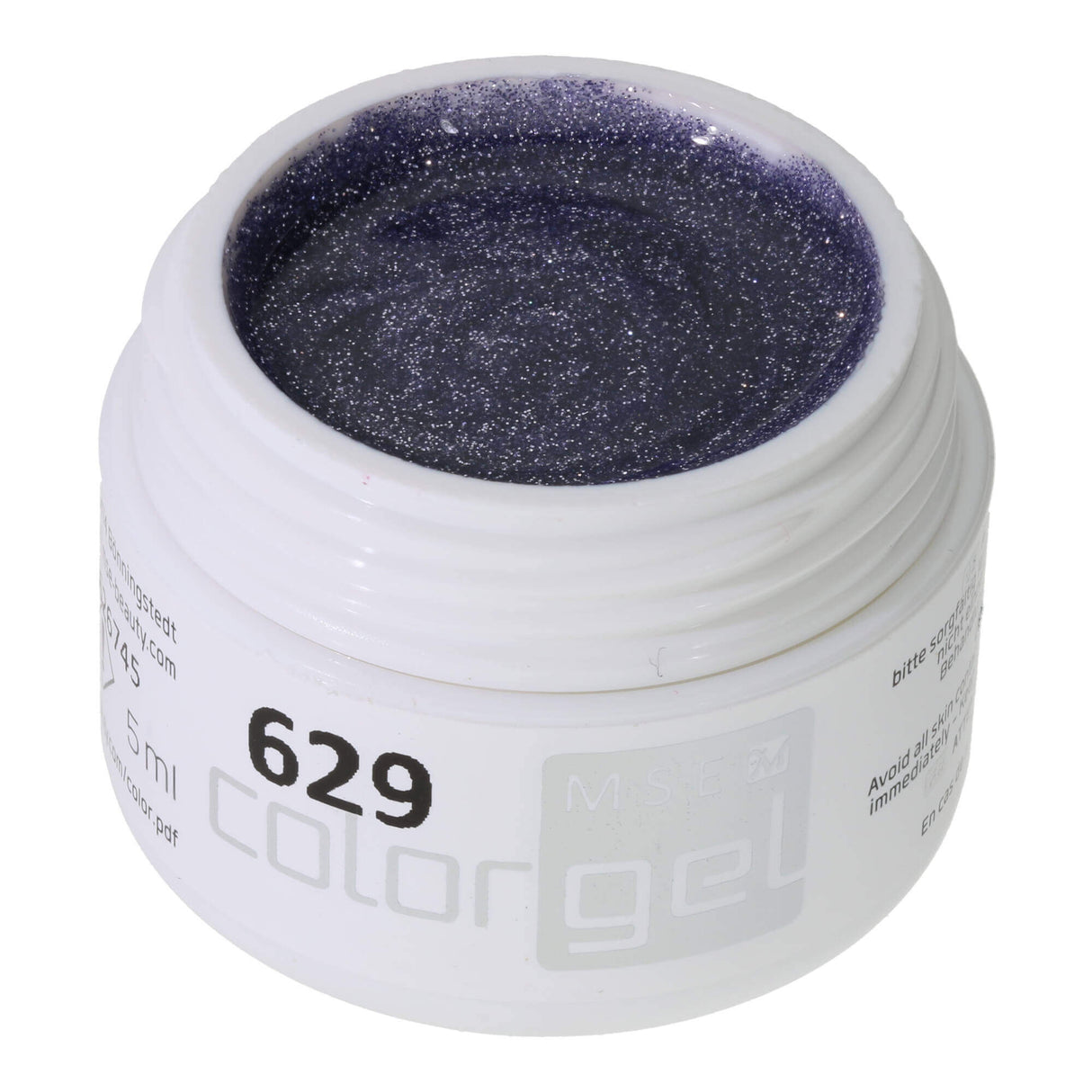 #629 Premium GLITTER Color Gel 5ml màu hoa cà