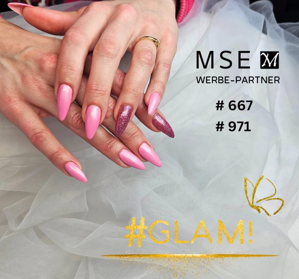 # 667 Premium GLITTER Color Gel 5ml Pink