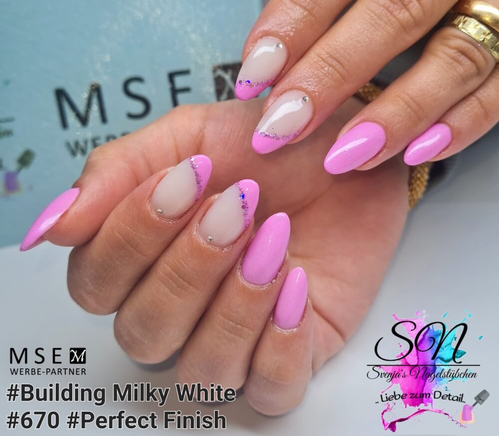MSE building gel milky white / Building milky white 15ml