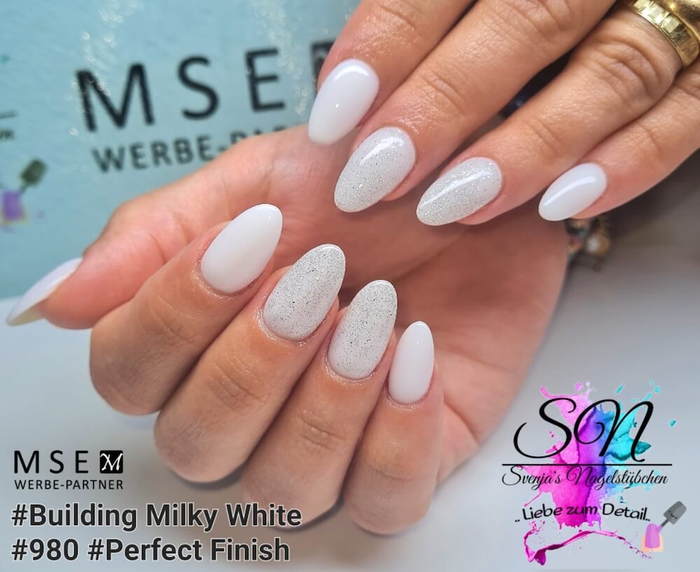 MSE building gel milky white / Building milky white 15ml