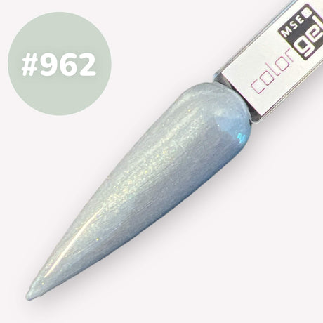#962 EFFEKT Farbgel 5ml silbergrau mit multiglitter