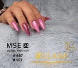 # 667 Premium GLITTER Color Gel 5ml Pink