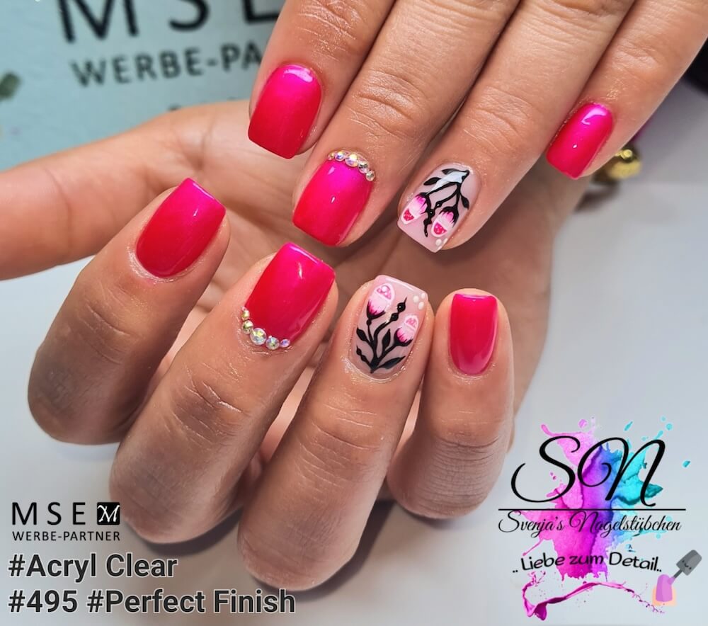 #495 Premium-EFFEKT Color Gel 5ml Neon-Pink mit dezentem Schimmer