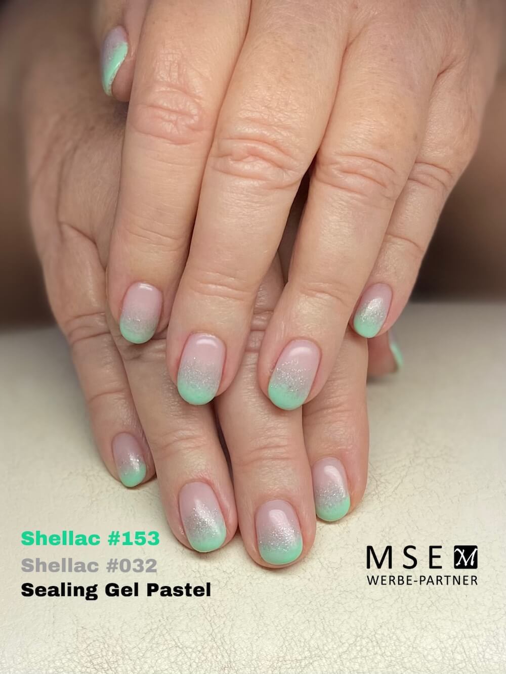 MSE Gel 408: Glanz Gel Pastell Shimmer / Sealing pastel shimmer 15ml