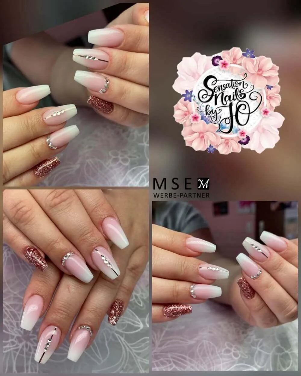 Acryl Powder Set Für Künstliche Fingernägel - Pink, Clear, Dark Cover, White & Liquid, Pinsel, Feilen