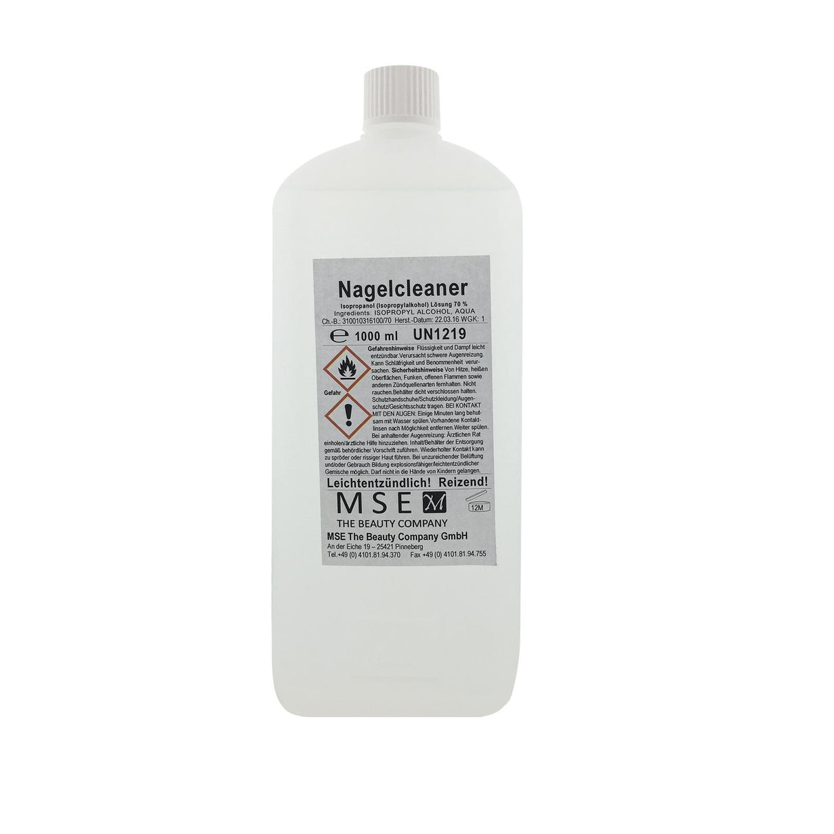 Nagelcleaner / UV Cleaner 1000ml - MSE - The Beauty Company